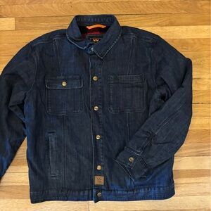 Walls Amarillo Denim Work Trucker Jacket, Washed Vintage Tint, Size L